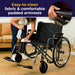 Sentra EC Extra Wide Wheelchair, Desk Arms, Easy to Clean Fabric