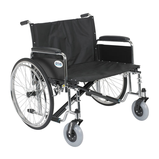 Sentra EC Extra Wide Wheelchair, Full Arms, 26" Seat, Side View