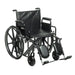 Sentra EC Heavy Duty Wheelchair, Detachable Desk Arms, Elevating Leg Rests, 20" Seat 