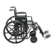 Sentra EC Heavy Duty Wheelchair, Desk Arms, Elevating Leg Rests, 24" Seat, Side View
