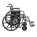 Sentra EC Heavy Duty Wheelchair, Desk Arms, Swing Away Footrests, 20" Seat, Side View