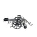 Side view of Sentra reclining wheelchair