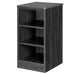 Serenica Collection behavioral health 2-shelf nightstand with open shelving and tamper-resistant design in coastal grey finish