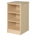 Serenica Collection 2-shelf nightstand for psychiatric and healthcare settings with open design in maple finish