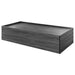 Serenica recessed platform bed in coastal grey finish for behavioral health facilities with durable low-profile design