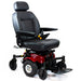 Front angle view of the Shoprider 6Runner 10 Mid-Wheel Drive powerchair.