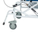 Shower commode chair caster wheel
