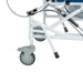 Shower commode chair wheel brake