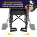 Silver Sport 1 Wheelchair, Detachable Desk Arms, 18" Seat, Removable Swing-Away Leg Rest