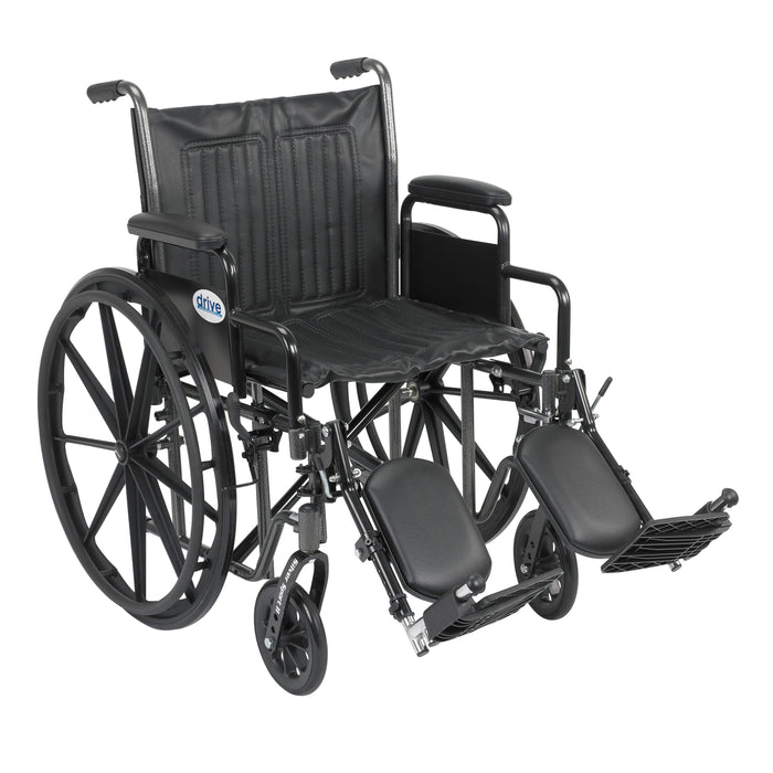 Silver Sport 2 Wheelchair, 20" Seat, Elevating Leg Rest Detail