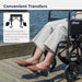 Silver Sport 2 Wheelchair, Non Removable Fixed Arms, Swing away Footrests, 18" Seat