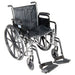 Silver Sport 1 Wheelchair, Black, 20in Seat, Swing Away Legrest Front View