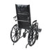 Silver Sport Full-Reclining Wheelchair, Desk Arms, 16" Seat Rear View