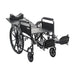 Silver Sport Full-Reclining Wheelchair, Full Arms, 16" Seat, Recline Mechanism Detail