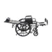 Silver Sport Full-Reclining Wheelchair, Desk Arms, 16" Seat Reclined Side View