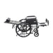 Silver Sport Full-Reclining Wheelchair, Full Arms, 16" Seat, Side View Reclined