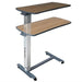 StarSleep Motion Bed-Side Table illustrated with two tabletop positions to demonstrate adjustable height functionality, allowing users to customize the surface height for dining, reading, or laptop use.