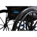 Strongback ErgoSteel wheelchair rear wheel close-up