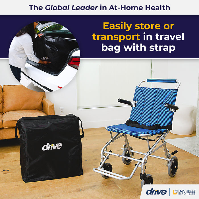 Super Light Folding Transport Wheelchair, Carry Bag Detail
