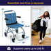 Super Light Folding Transport Wheelchair, Dimensions