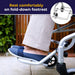 Super Light Folding Transport Wheelchair, Fold-Down Footrest Detail