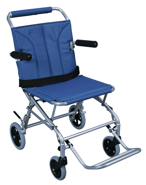 Super Light Folding Transport Wheelchair, Front View