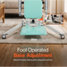 SuperHandy transfer floor lift base with foot-operated width adjustment and 33-inch spread for stability