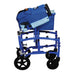 TranSport Transport Chair, Blue, Folded for Storage