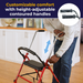 Two Wheeled Walker with Seat, Red, Folded View