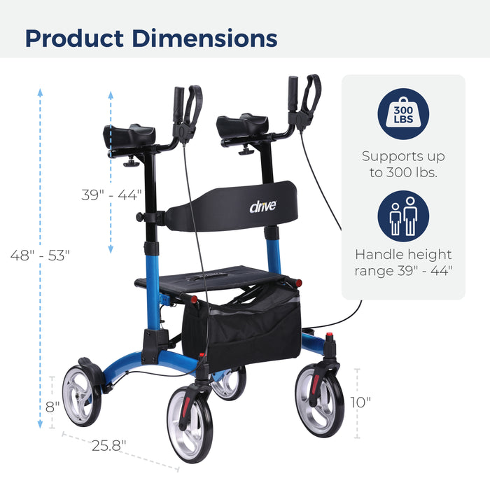 Elevate Upright Walker, Grey