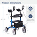 Elevate Upright Walker, Grey