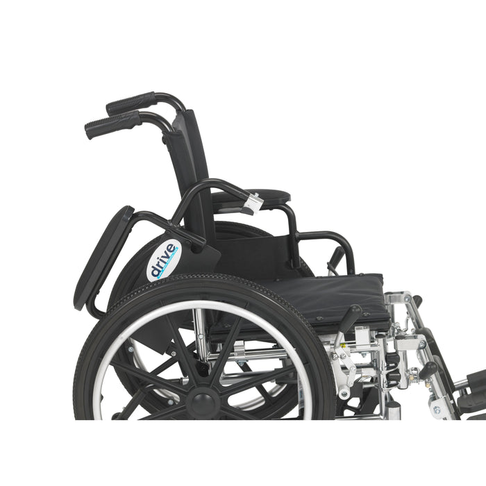 Viper Jr. Wheelchair, Desk Arms, Elevating Leg Rests, 14" Seat, Flip-Back Armrest Detail
