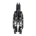 Viper Wheelchair with Flip Back Removable Arms, Desk Arms, Swing away Footrests, 14" Seat Folded View