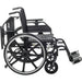 Viper Plus GT wheelchair left side view showing adjustable back and elevating leg rests