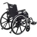 Viper Plus GT wheelchair rear right angle showing foldable aluminum frame