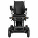 Front view of the XSTO M4 Pro Smart Electric Wheelchair featuring a supportive ergonomic seat, integrated lighting, and stable four-wheel mobility platform.