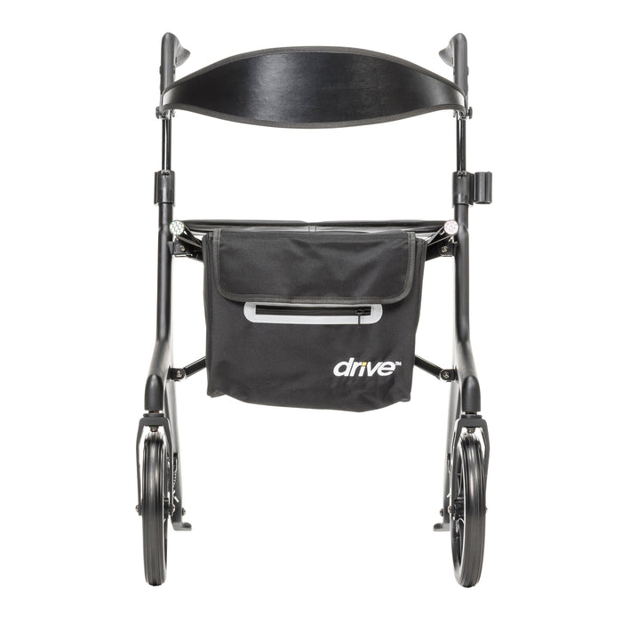 Carbon Fiber Rollator, Black, Weld-Free Frame Detail