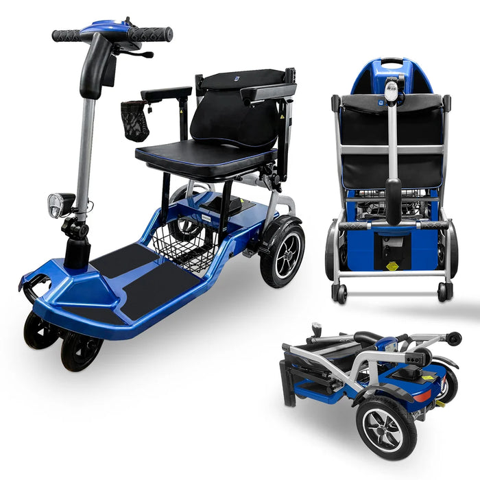 ZiiLIF-R3b folding mobility scooter in blue