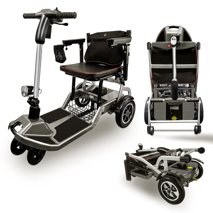 ZiiLIF-R3b folding mobility scooter in grey