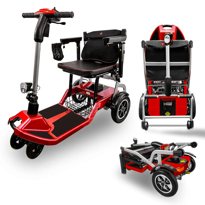 ZiiLIF-R3b folding mobility scooter in red