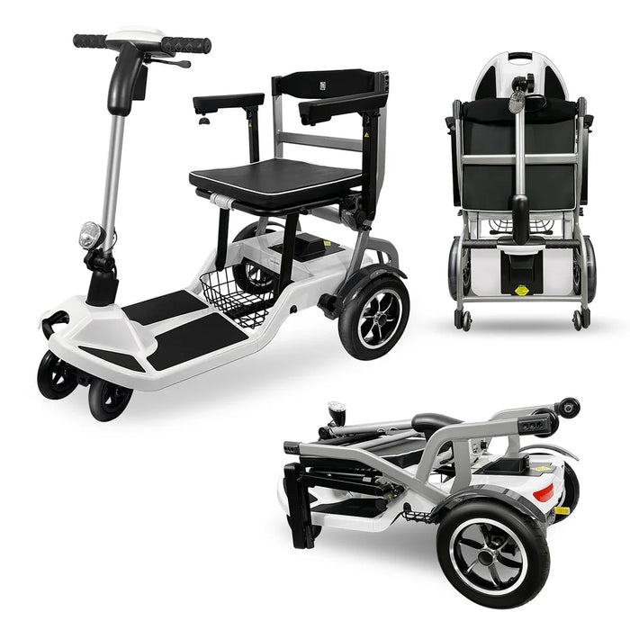 ZiiLIF-R3b folding mobility scooter in white