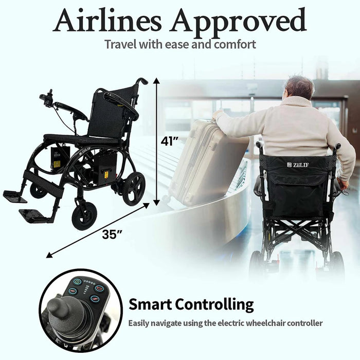 ZiiLIF X Model electric wheelchair airline travel features