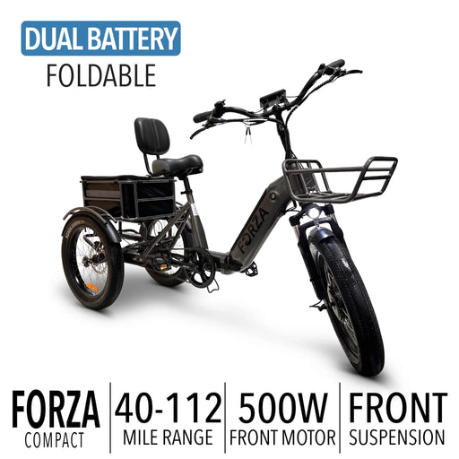 GOBIKE Forza Compact Foldable Electric Tricycle - TricycleGOBIKE