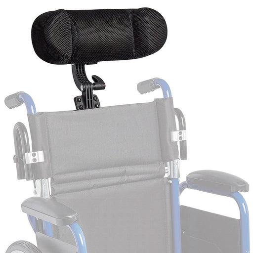 Headrest with Adjustable Mounting Bracket Wheelchair - Black - Mobility Plus DirectRehab | MobilityCircle Specialty