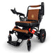 MAJESTIC IQ-7000 Auto Folding Remote Controlled Electric Wheelchair - Folding ElectricComfyGO - Brown with Red Black Frame