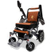 MAJESTIC IQ-7000 Auto Folding Remote Controlled Electric Wheelchair - Folding ElectricComfyGO - Brown with Silver Frame