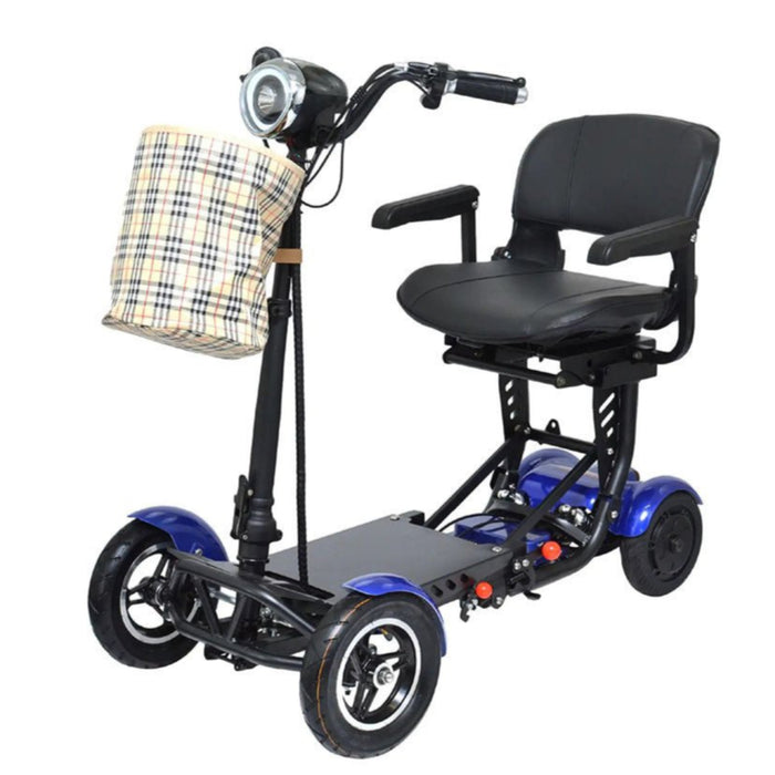 ComfyGO MS-3000 Foldable Mobility Scooter -Side View Blue