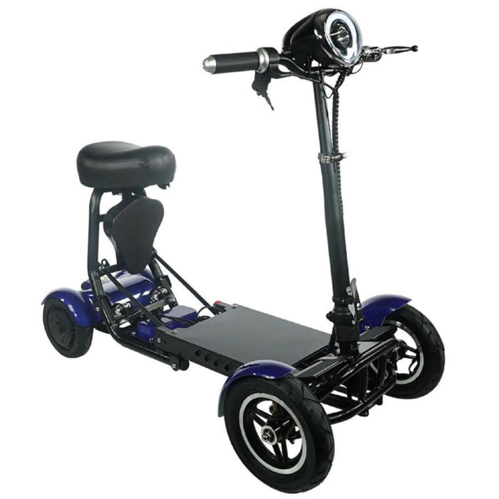 ComfyGO MS-3000 Foldable Mobility Scooter-Left Side View Blue