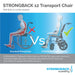 STRONGBACK Excursion 12 Lightweight Folding Transport Wheelchair