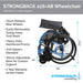 STRONGBACK 22S+AB Wheelchair - Lightweight And Adjustable Design - Mobility Plus DirectAdjustable WheelchairsStrongback Mobility